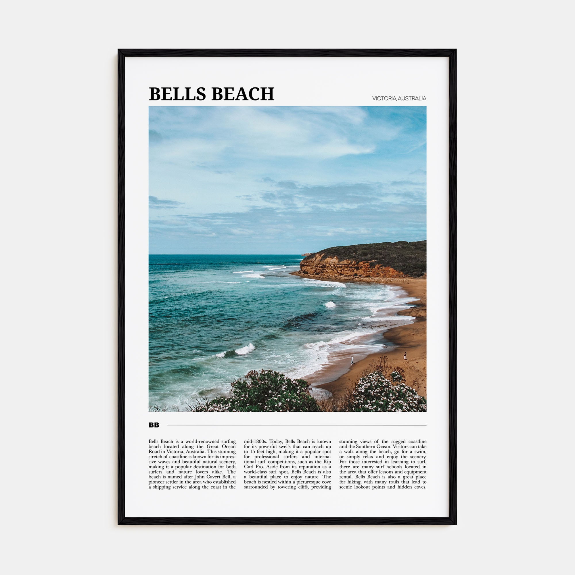Bells Beach Travel Color Poster
