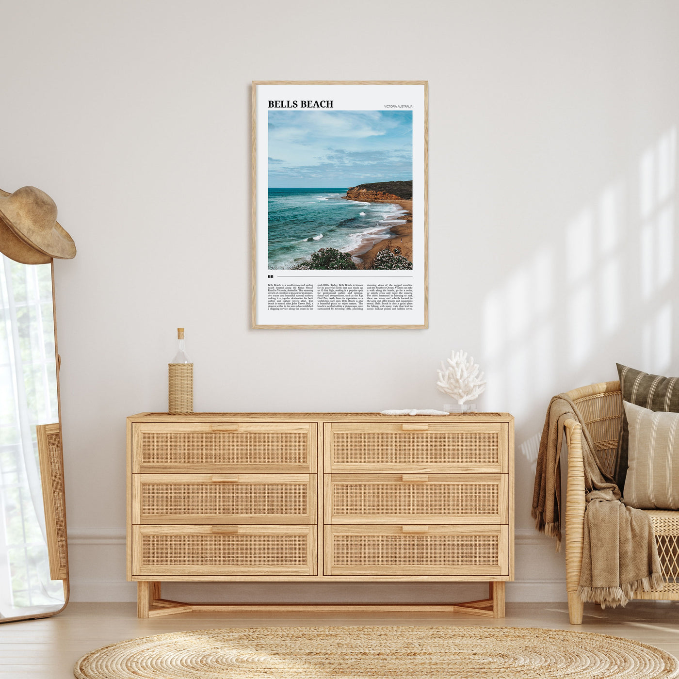 Bells Beach Travel Color Poster