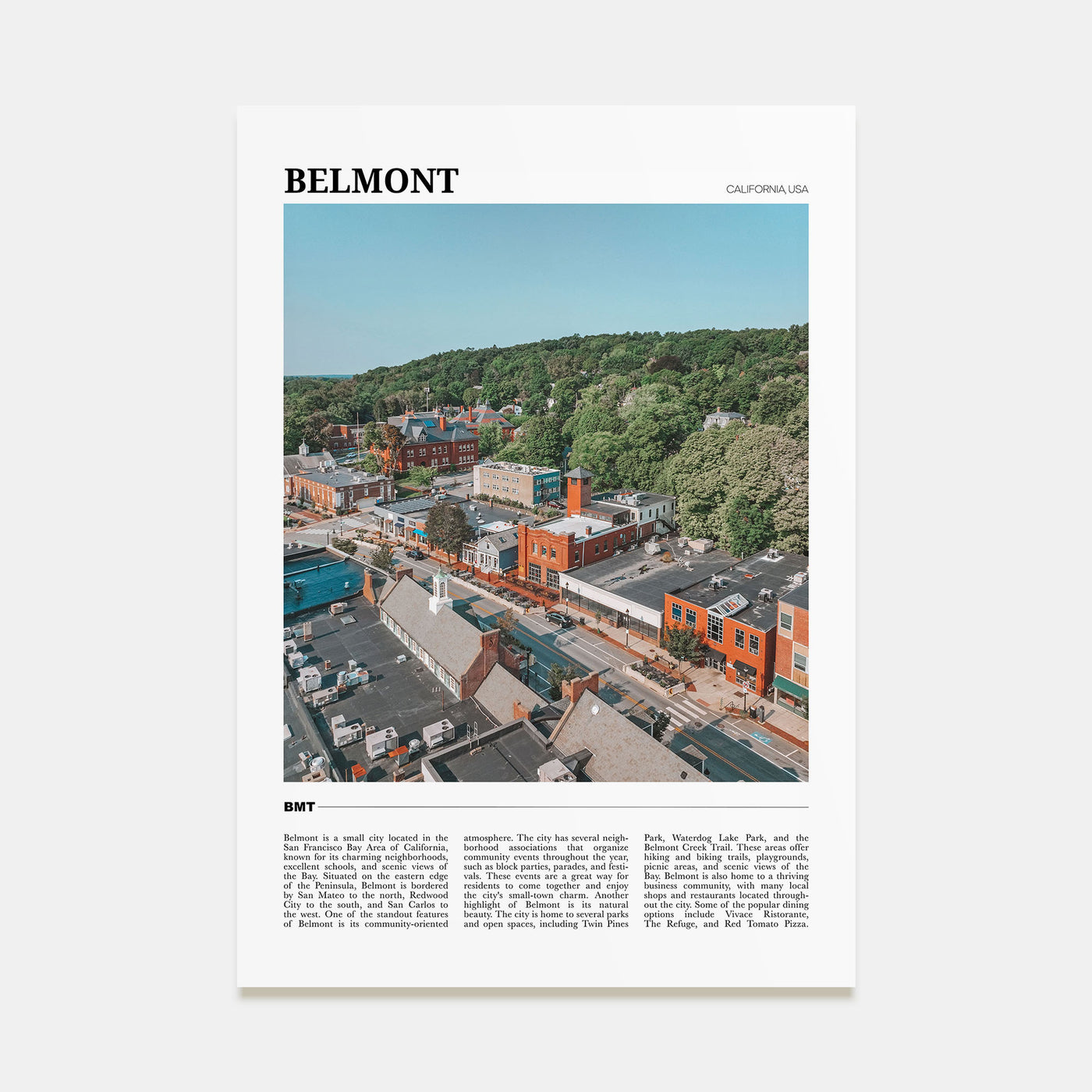 Belmont Travel Color Poster
