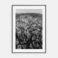 Belo Horizonte Photo B&W Poster