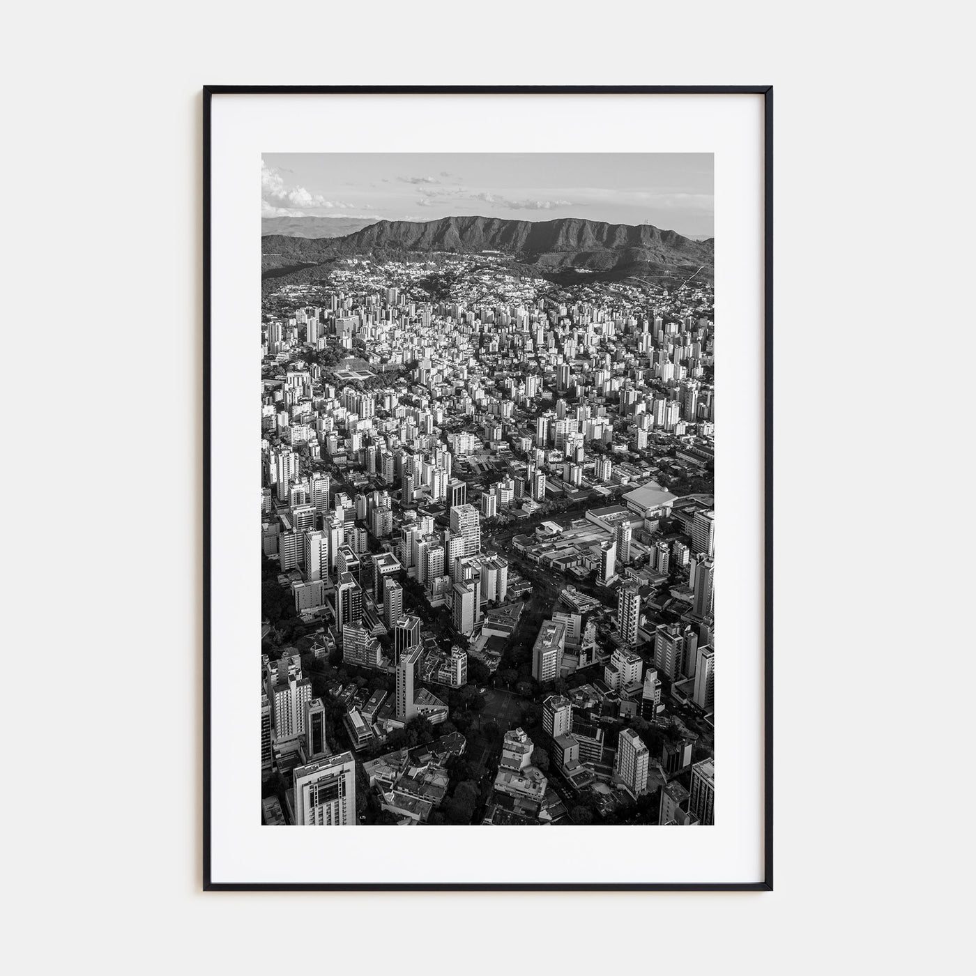 Belo Horizonte Photo B&W Poster