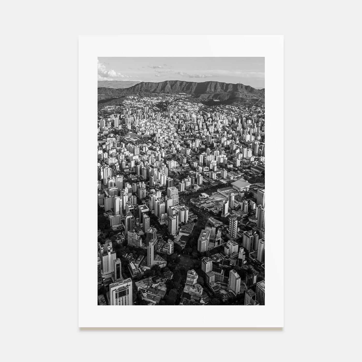 Belo Horizonte Photo B&W Poster