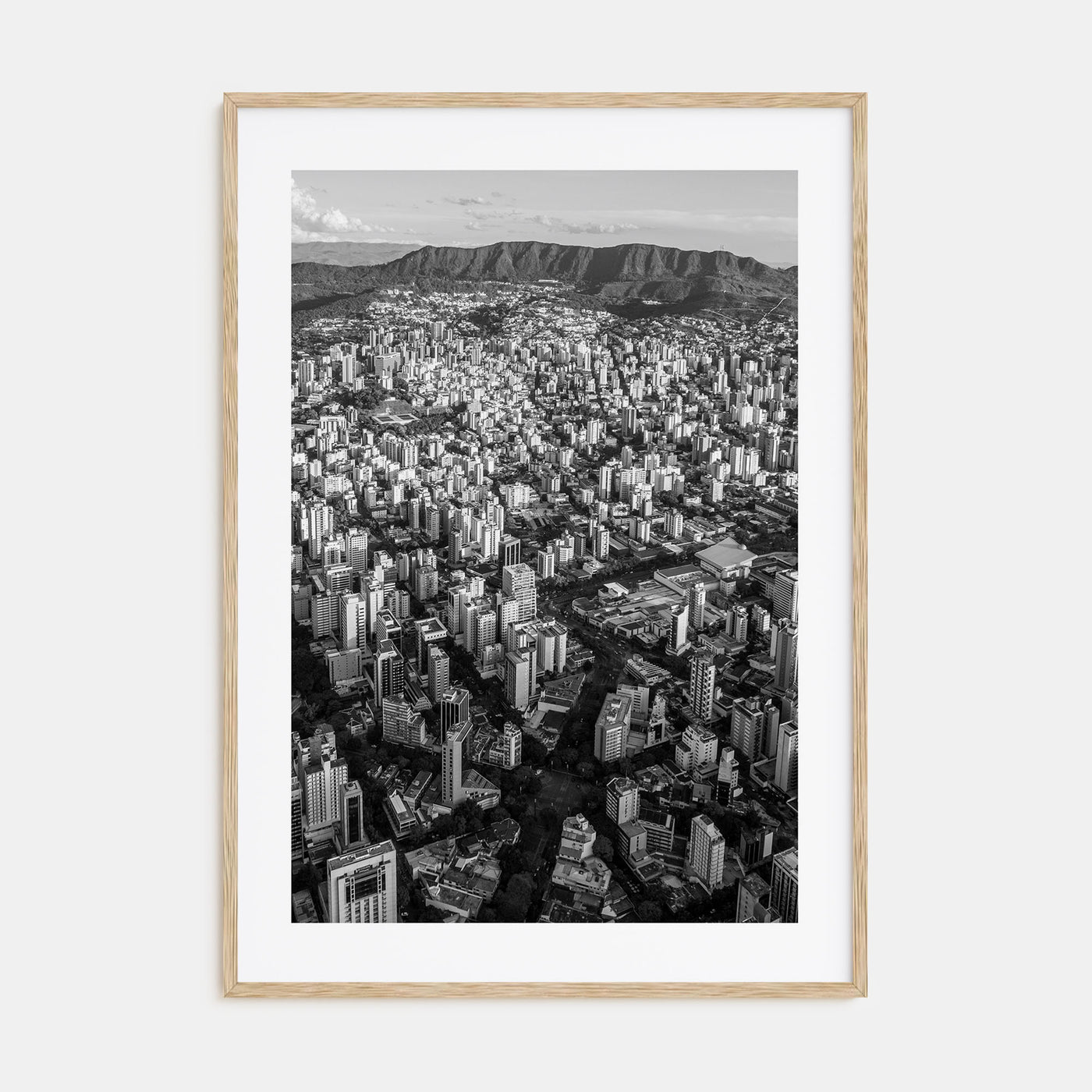 Belo Horizonte Photo B&W Poster