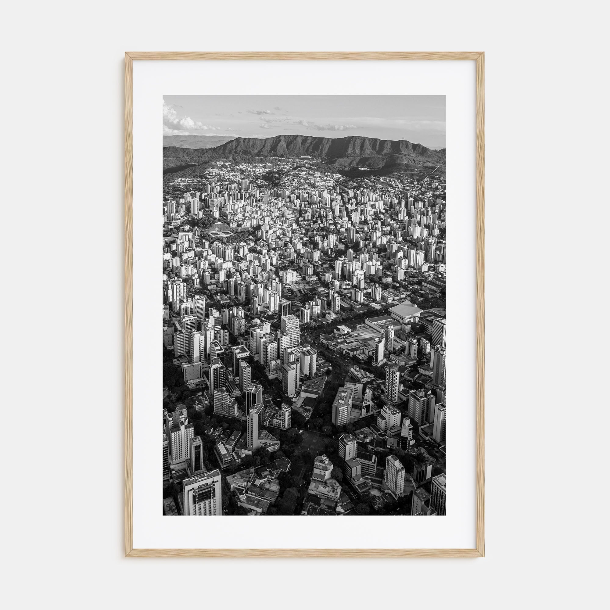 Belo Horizonte Photo B&W Poster