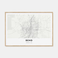 Bend Map Landscape Poster
