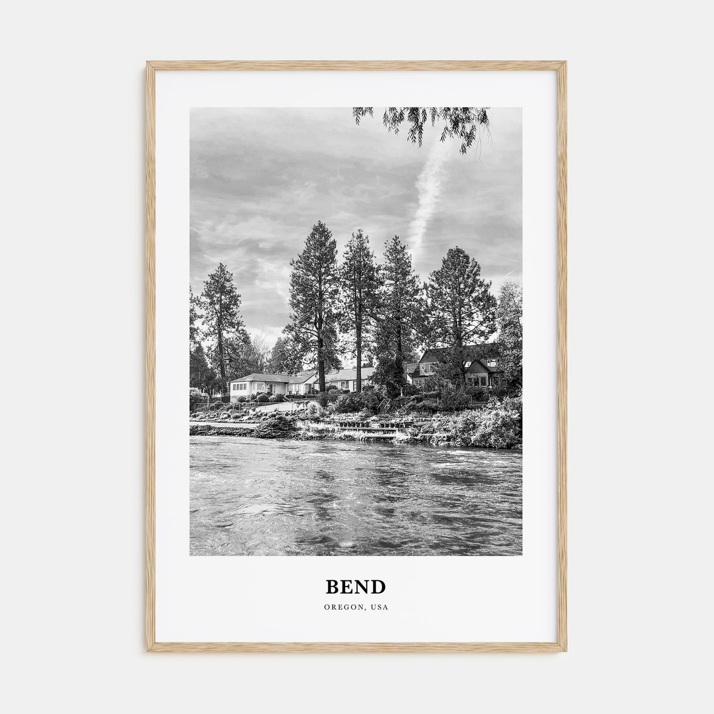 Bend Portrait B&W Poster