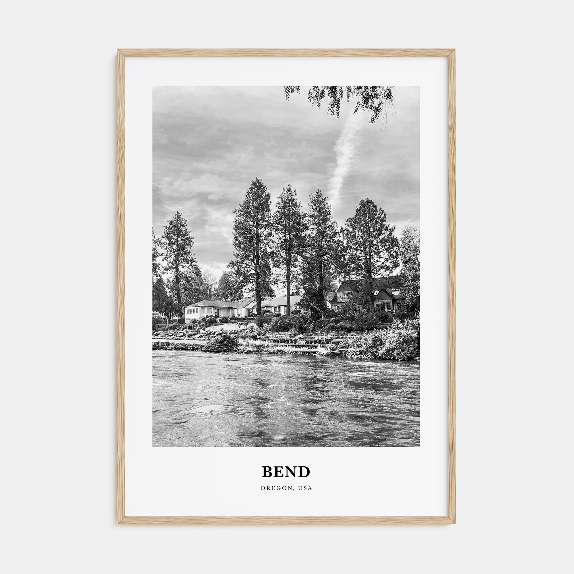 Bend Portrait B&W Poster
