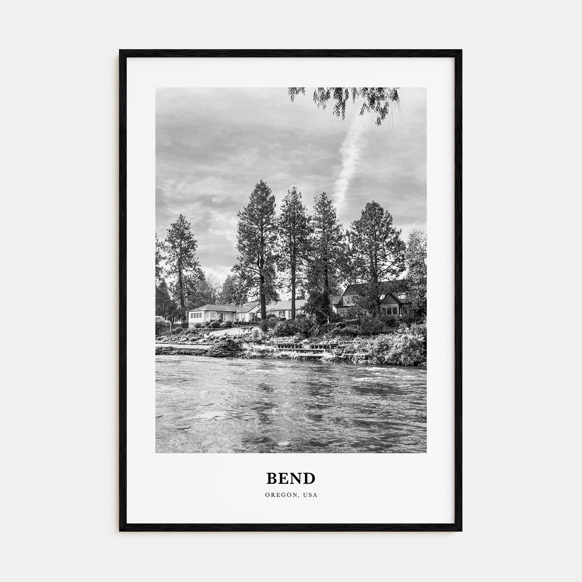Bend Portrait B&W Poster