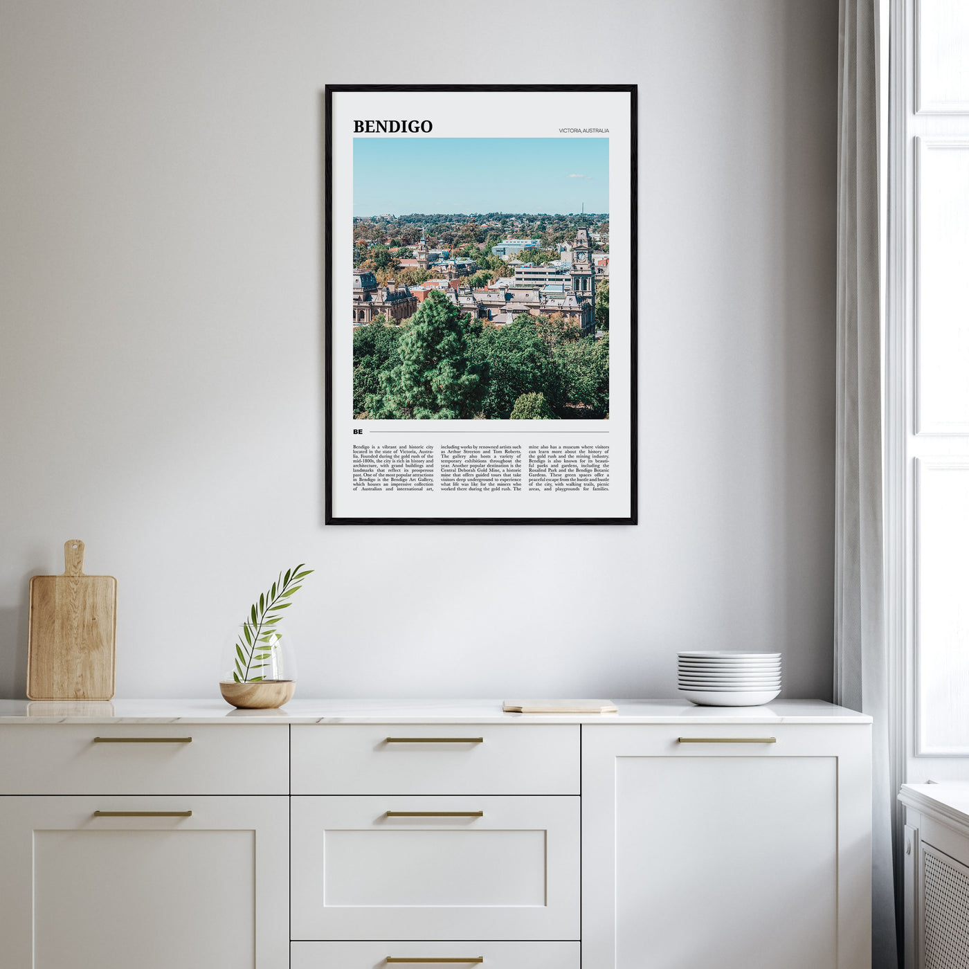 Bendigo Travel Color Poster