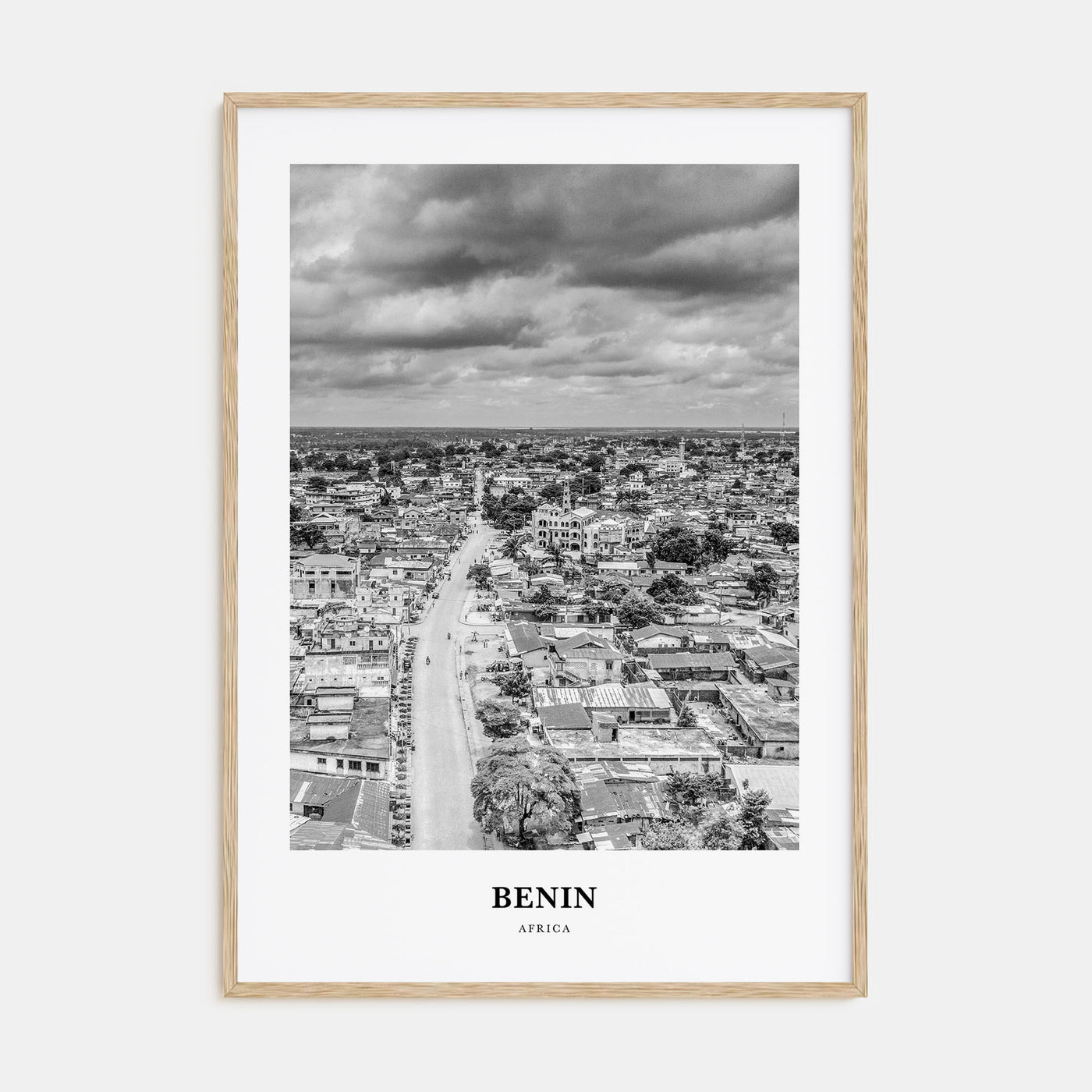 Benin Portrait B&W Poster