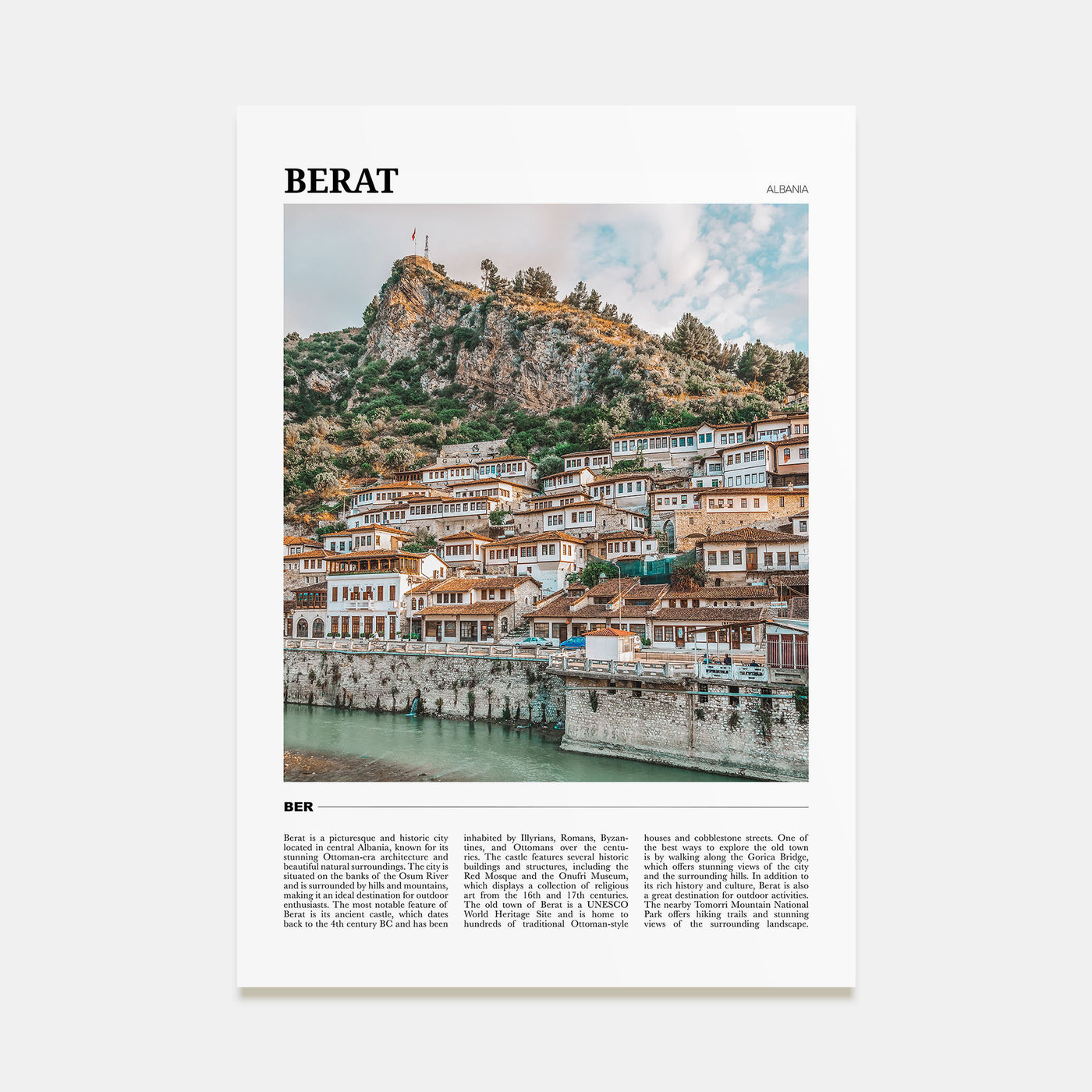Berat Travel Color Poster