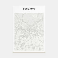 Bergamo Map Portrait Poster