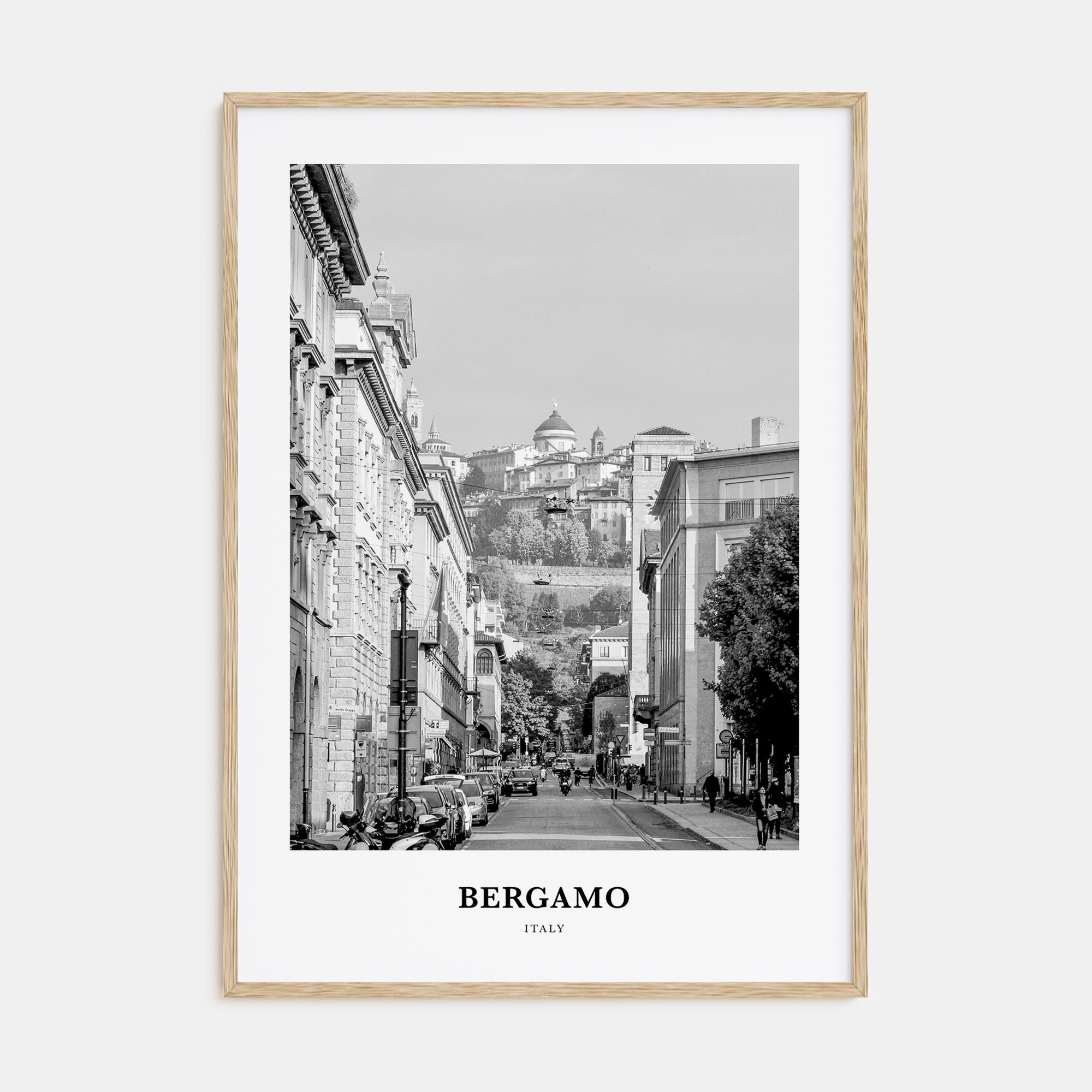 Bergamo Portrait B&W Poster