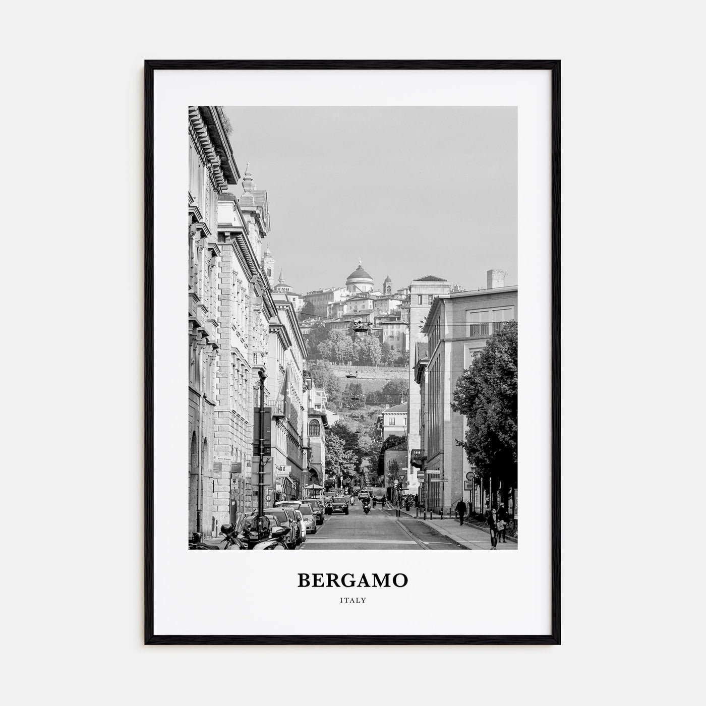 Bergamo Portrait B&W Poster