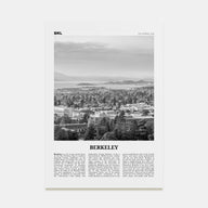 Berkeley Travel B&W Poster