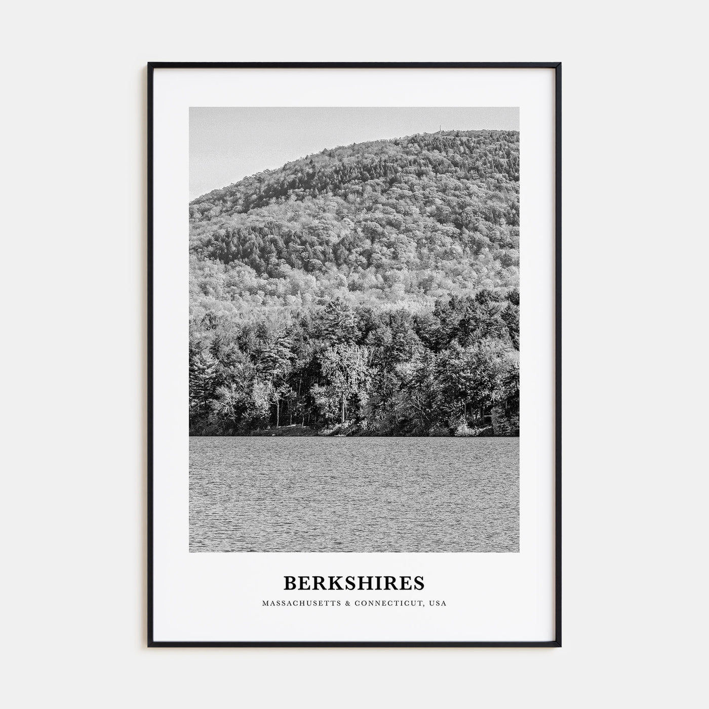 Berkshires Portrait B&W Poster