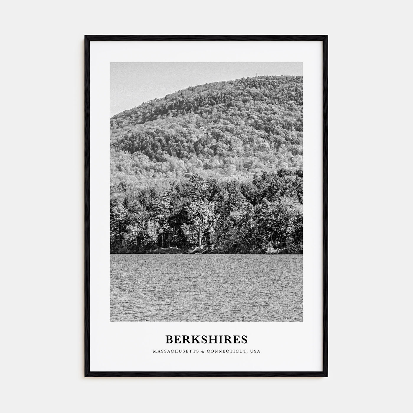 Berkshires Portrait B&W Poster