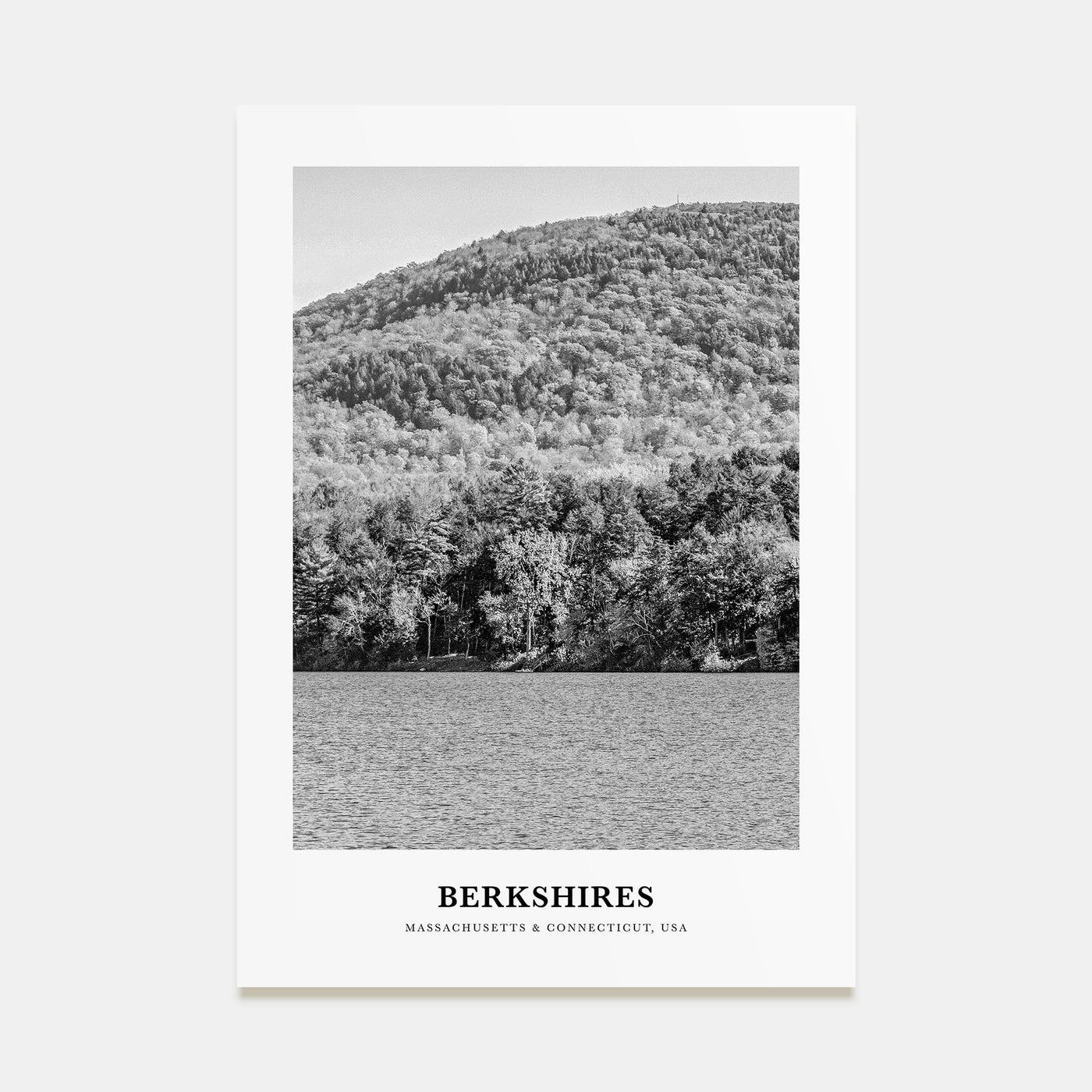 Berkshires Portrait B&W Poster