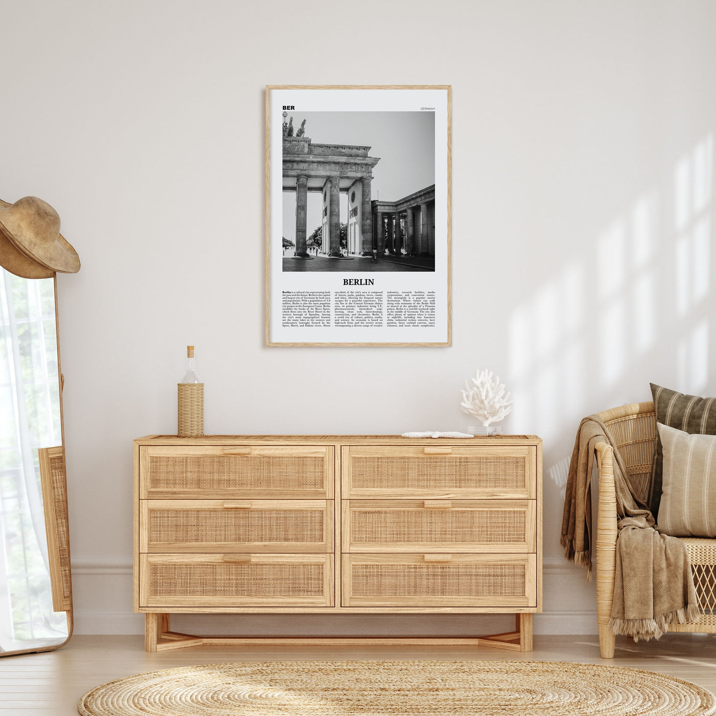 Berlin Travel B&W No 1 Poster