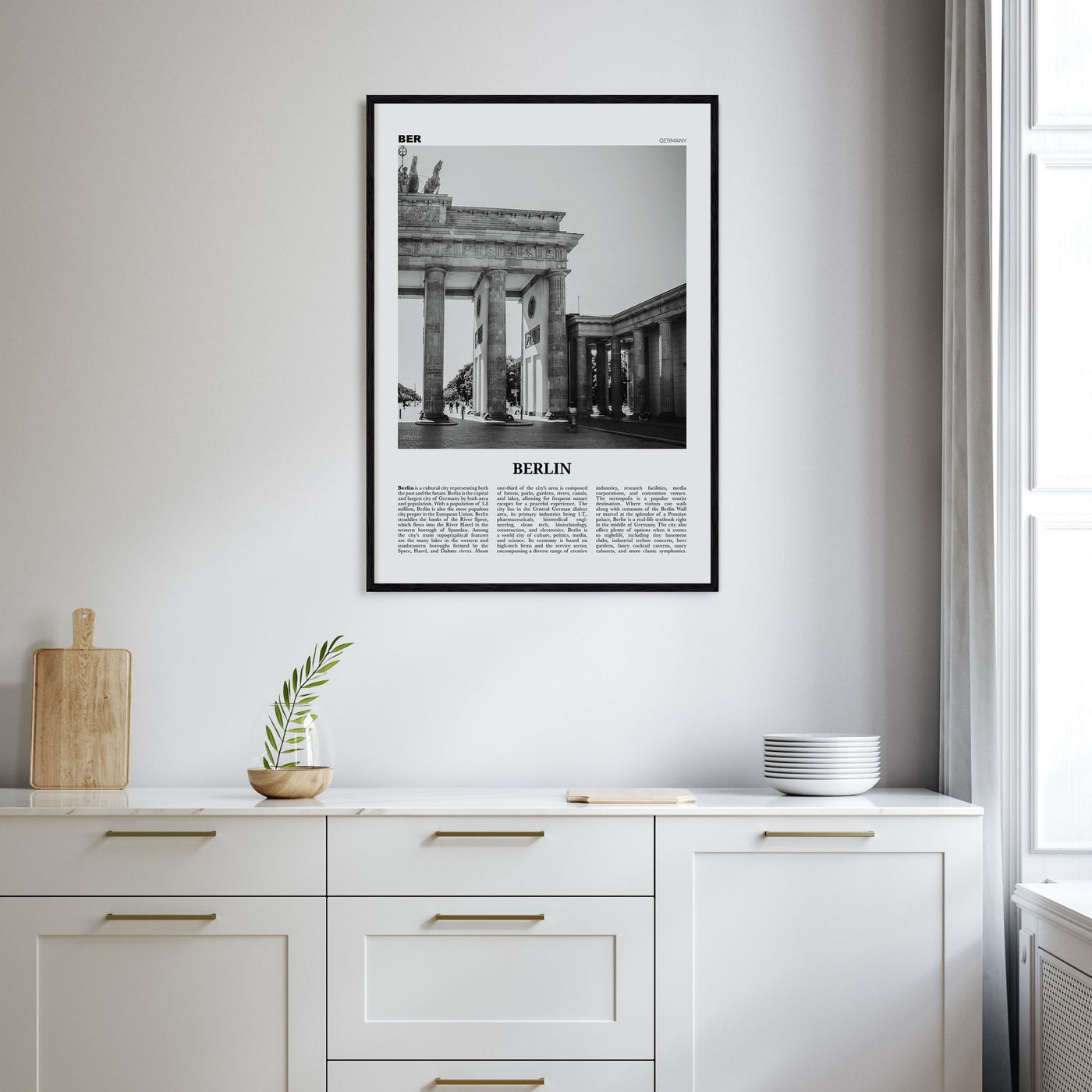 Berlin Travel B&W No 1 Poster