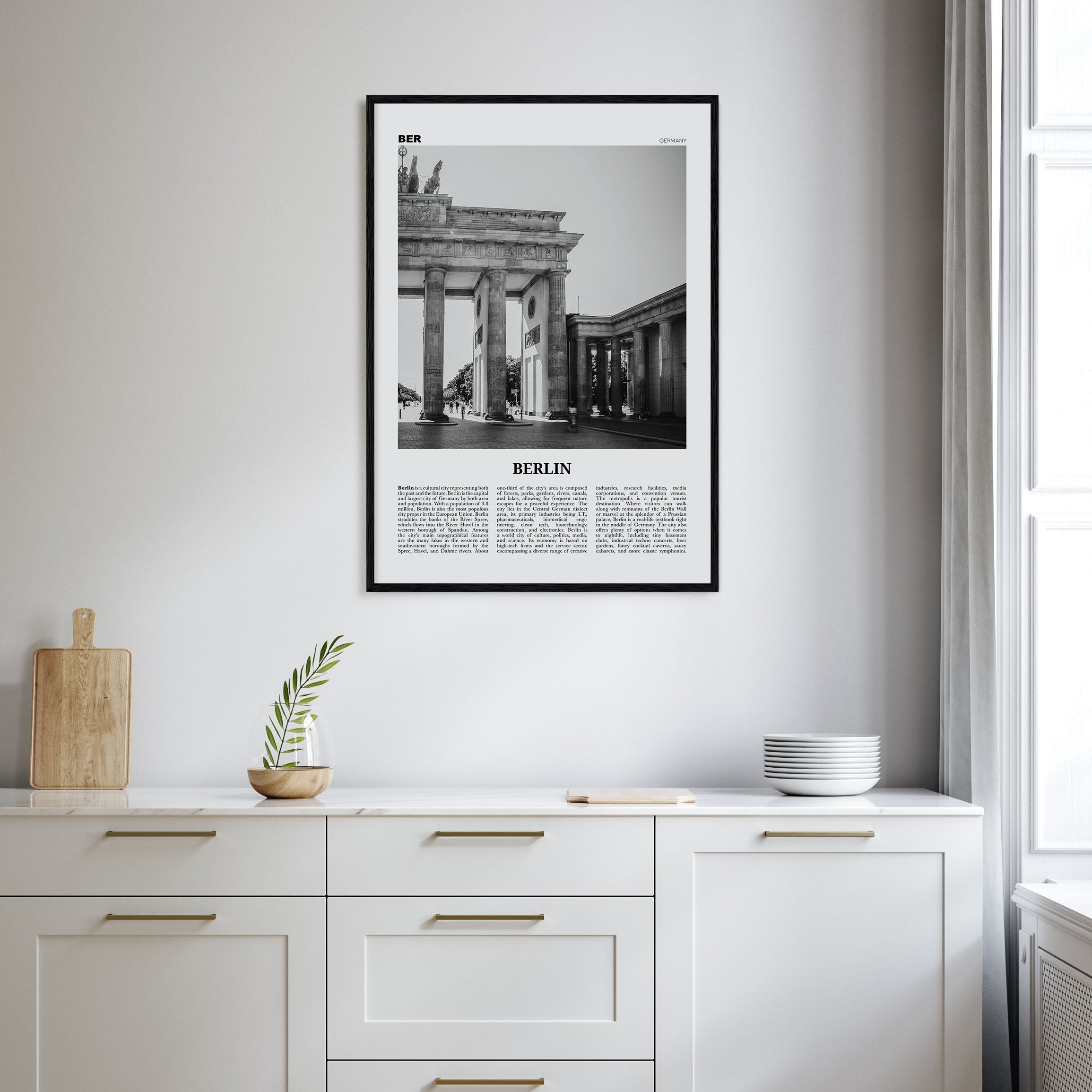 Berlin Travel B&W No 1 Poster