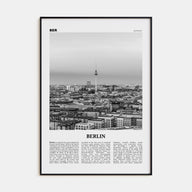 Berlin Travel B&W No 2 Poster