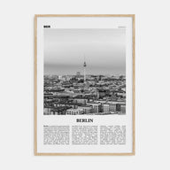 Berlin Travel B&W No 2 Poster