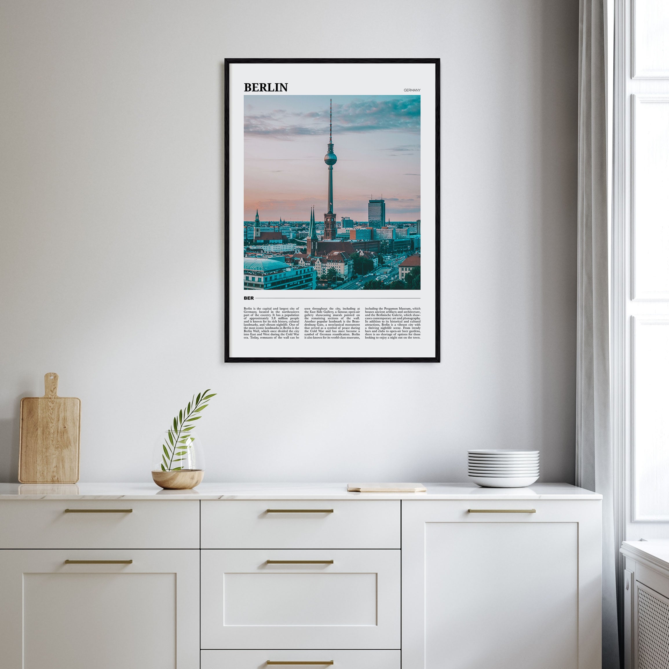 Berlin Travel Color Poster