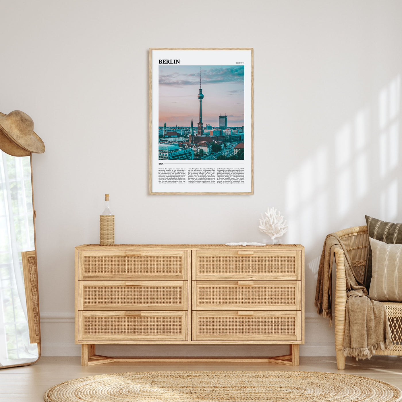 Berlin Travel Color Poster
