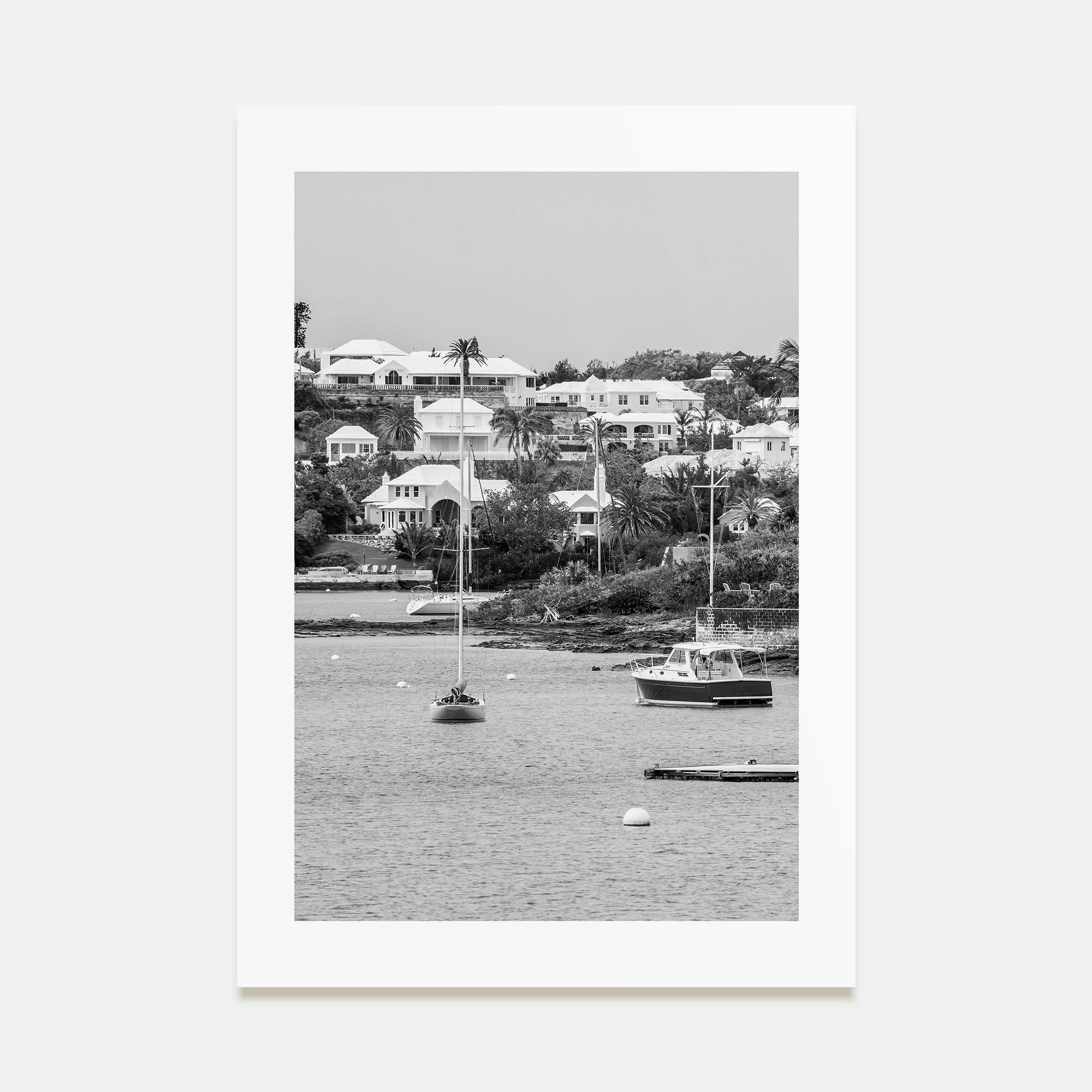 Bermuda Photo B&W Poster