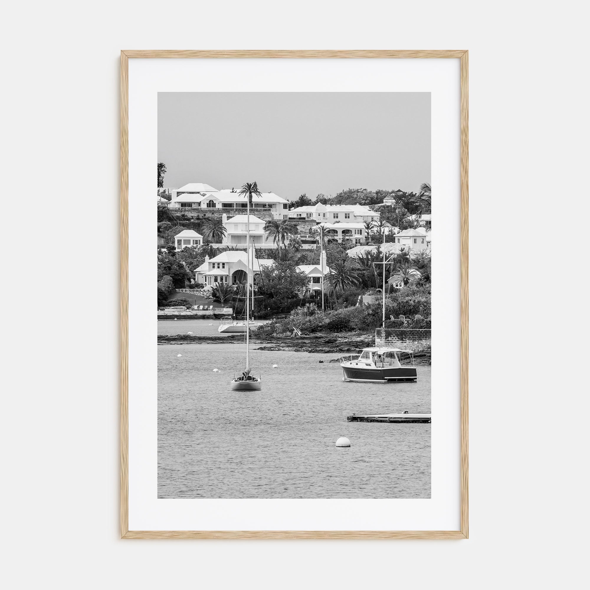 Bermuda Photo B&W Poster