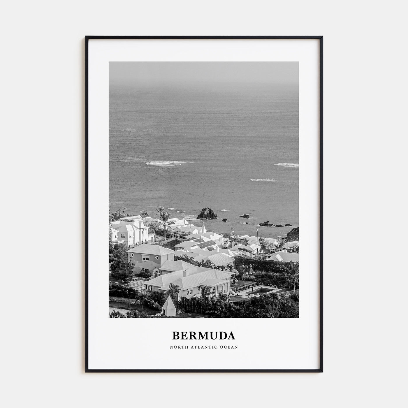 Bermuda Portrait B&W Poster