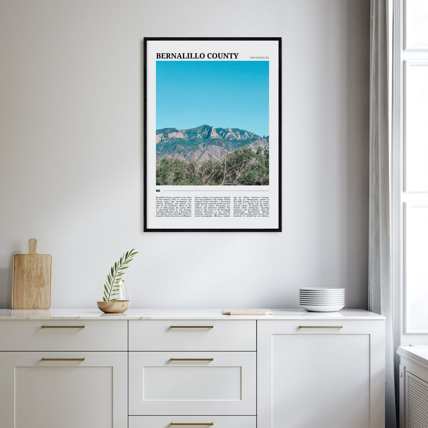 Bernalillo County Travel Color Poster