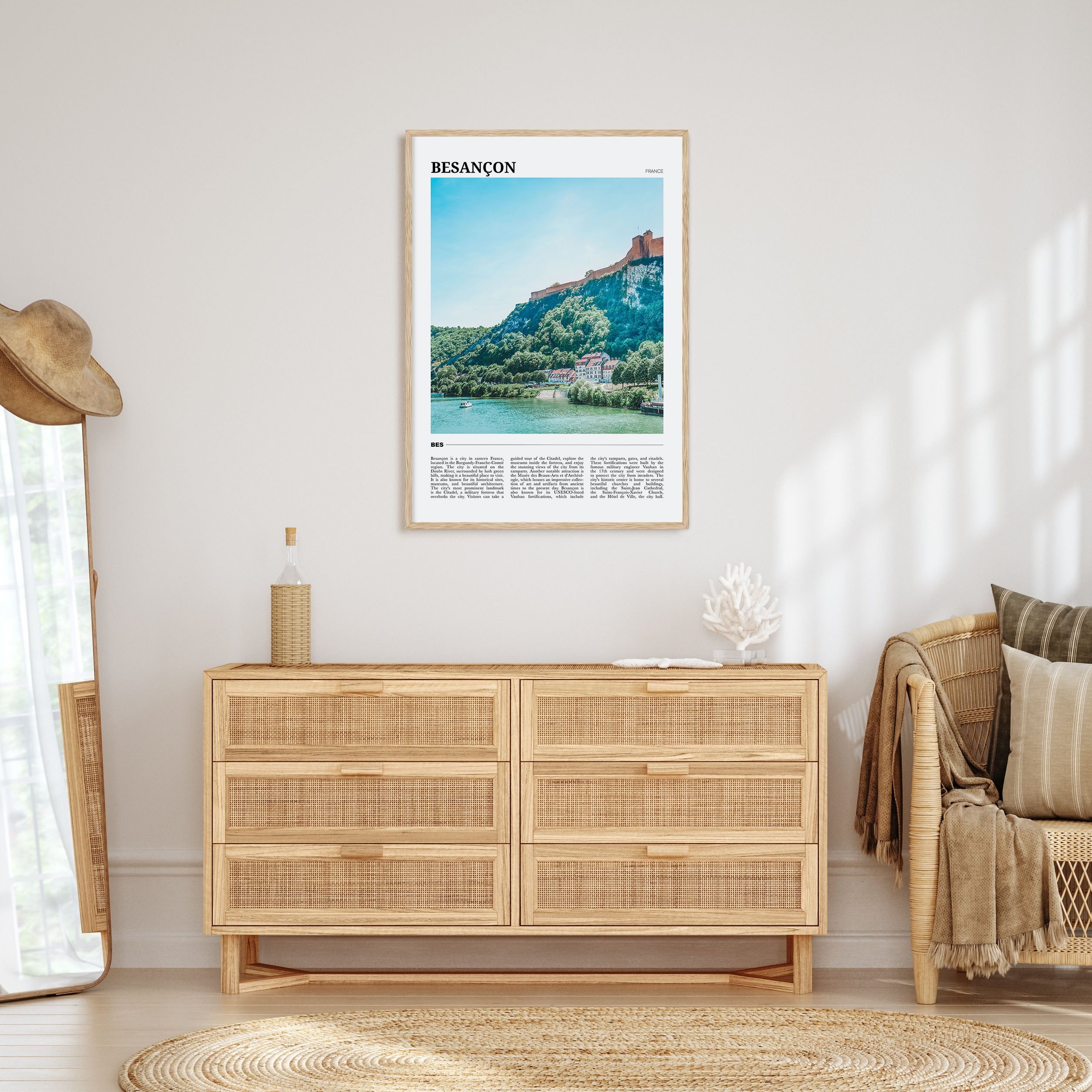 Besançon Travel Color Poster