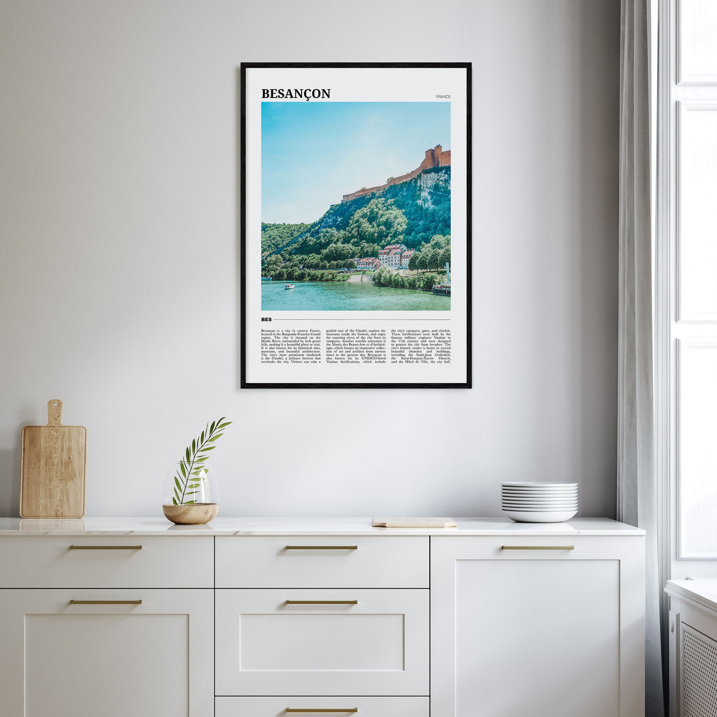 Besançon Travel Color Poster