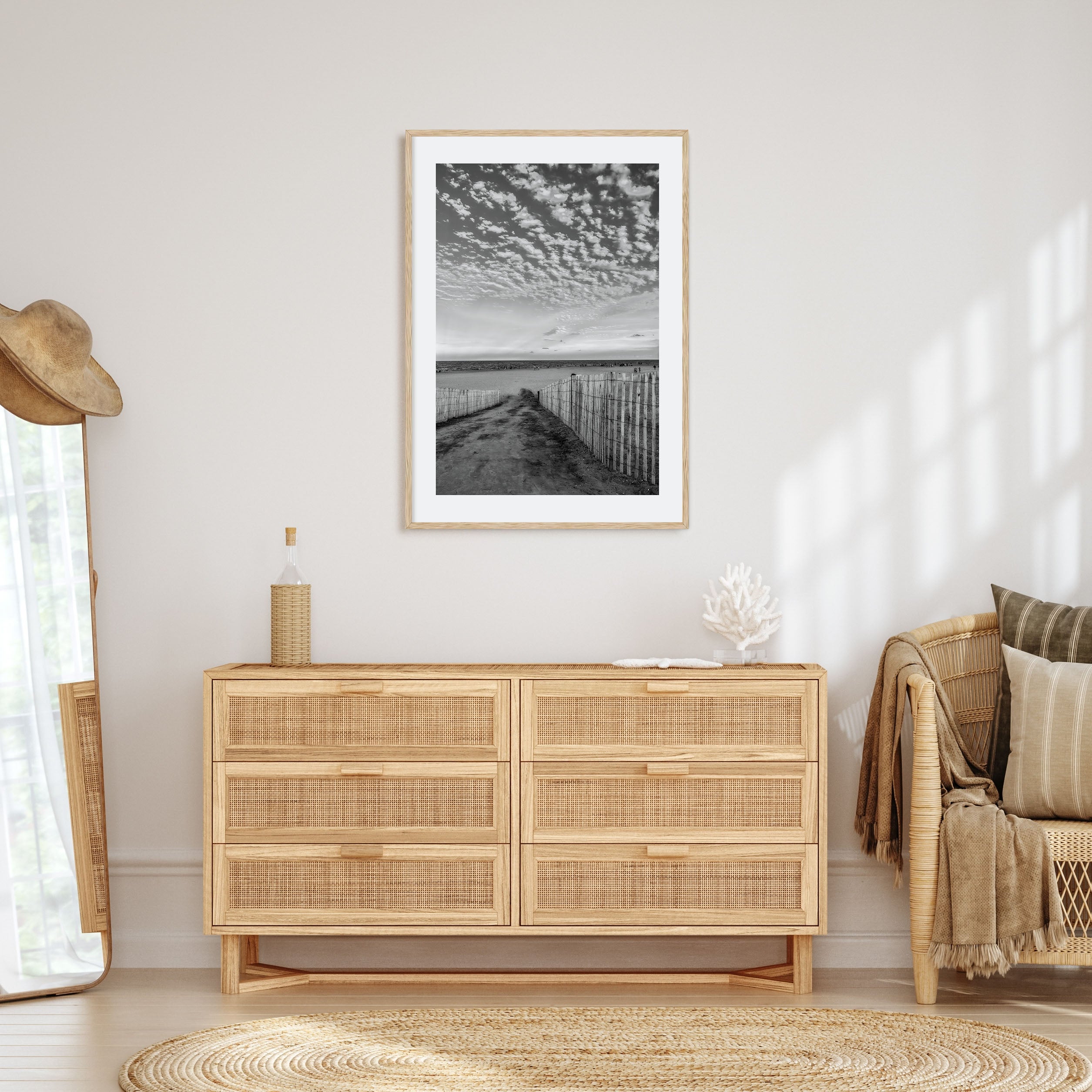 Bethany Beach Photo B&W Poster