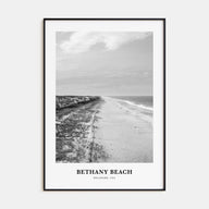 Bethany Beach Portrait B&W Poster
