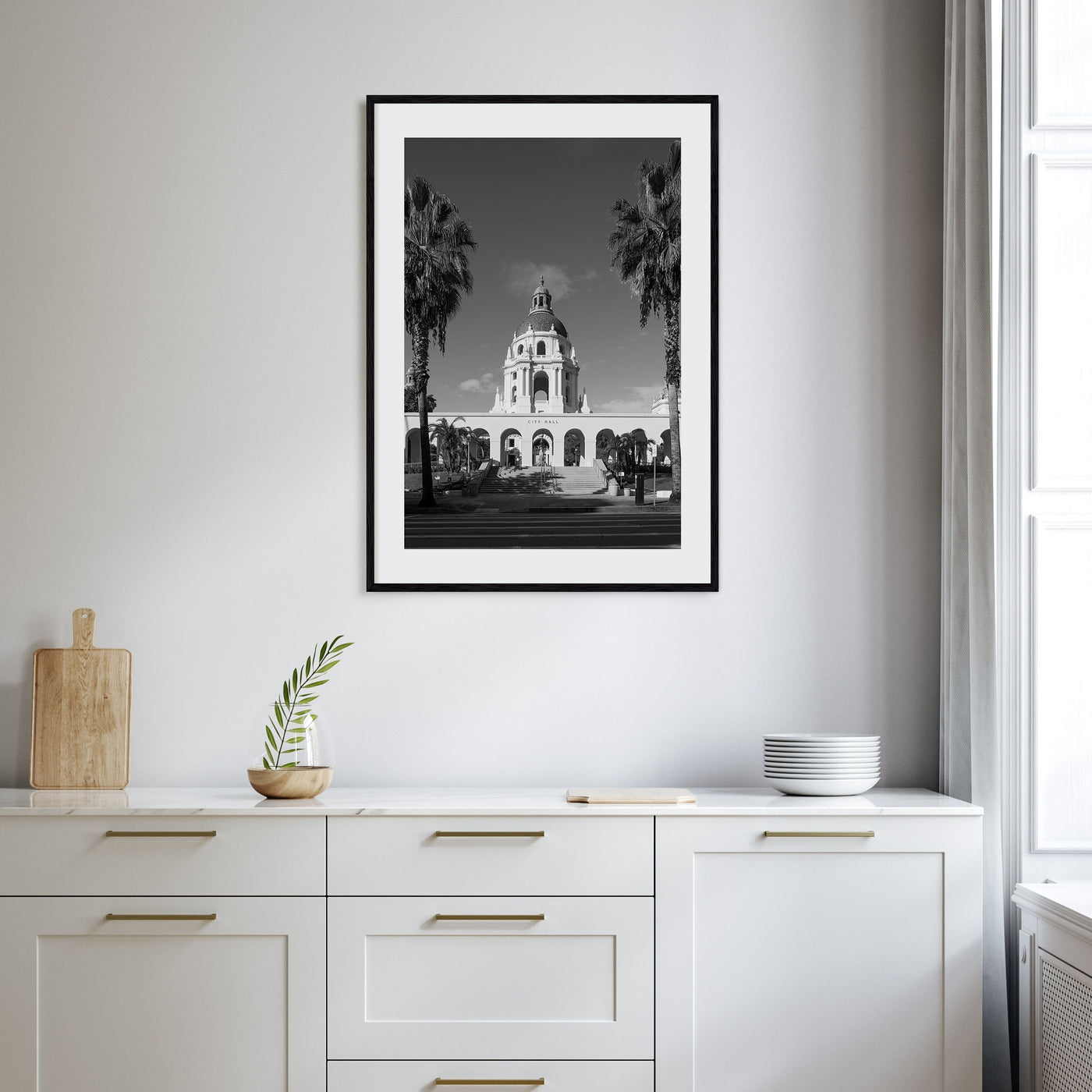 Beverly Hills Photo B&W Poster