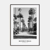 Beverly Hills Portrait B&W Poster