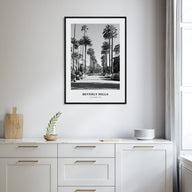 Beverly Hills Portrait B&W Poster