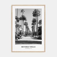 Beverly Hills Portrait B&W Poster
