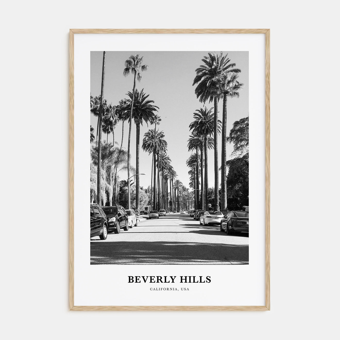 Beverly Hills Portrait B&W Poster