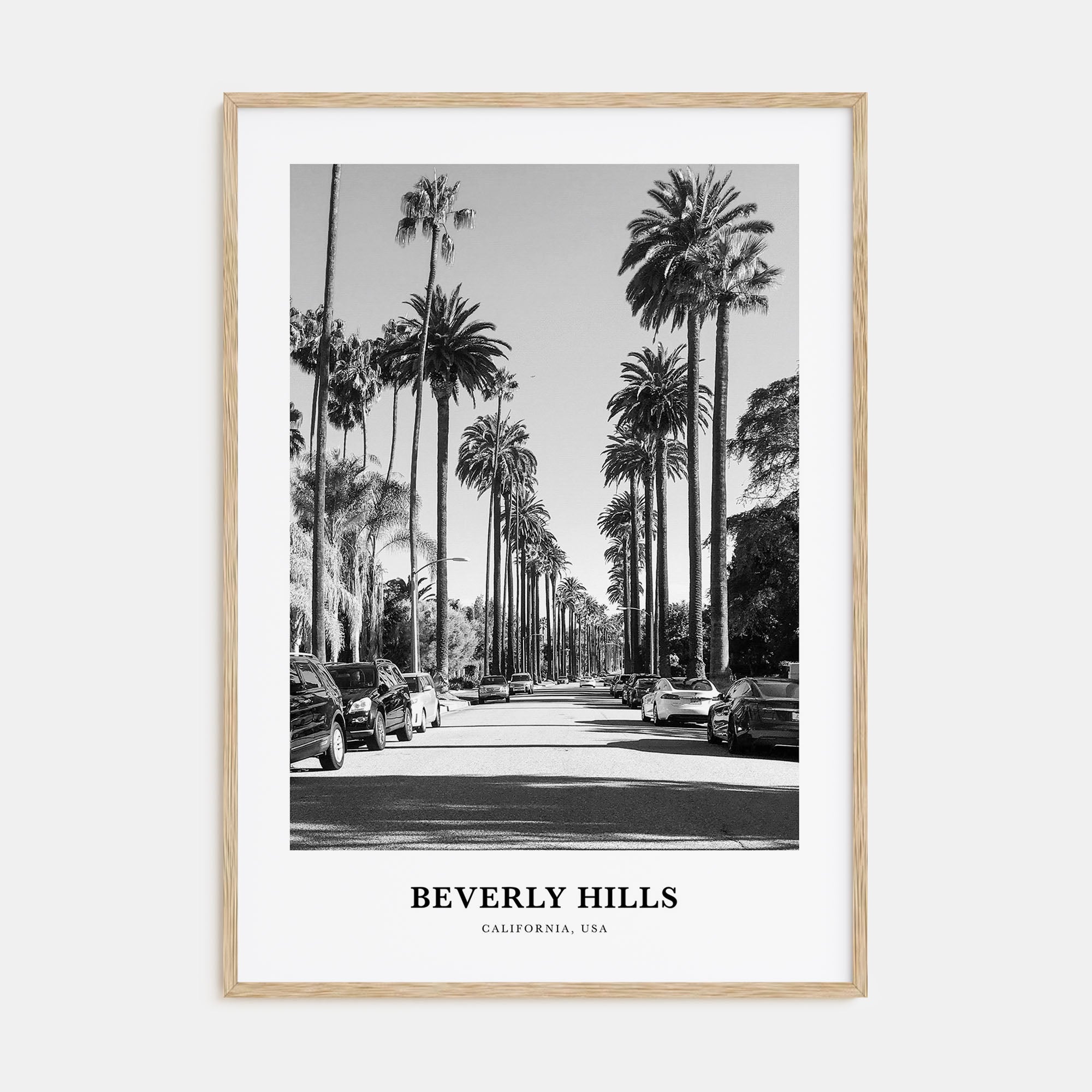 Beverly Hills Portrait B&W Poster