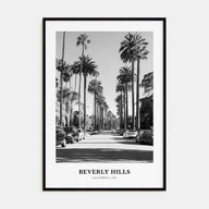 Beverly Hills Portrait B&W Poster