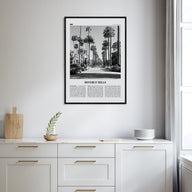 Beverly Hills Travel B&W Poster