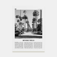 Beverly Hills Travel B&W Poster