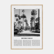 Beverly Hills Travel B&W Poster