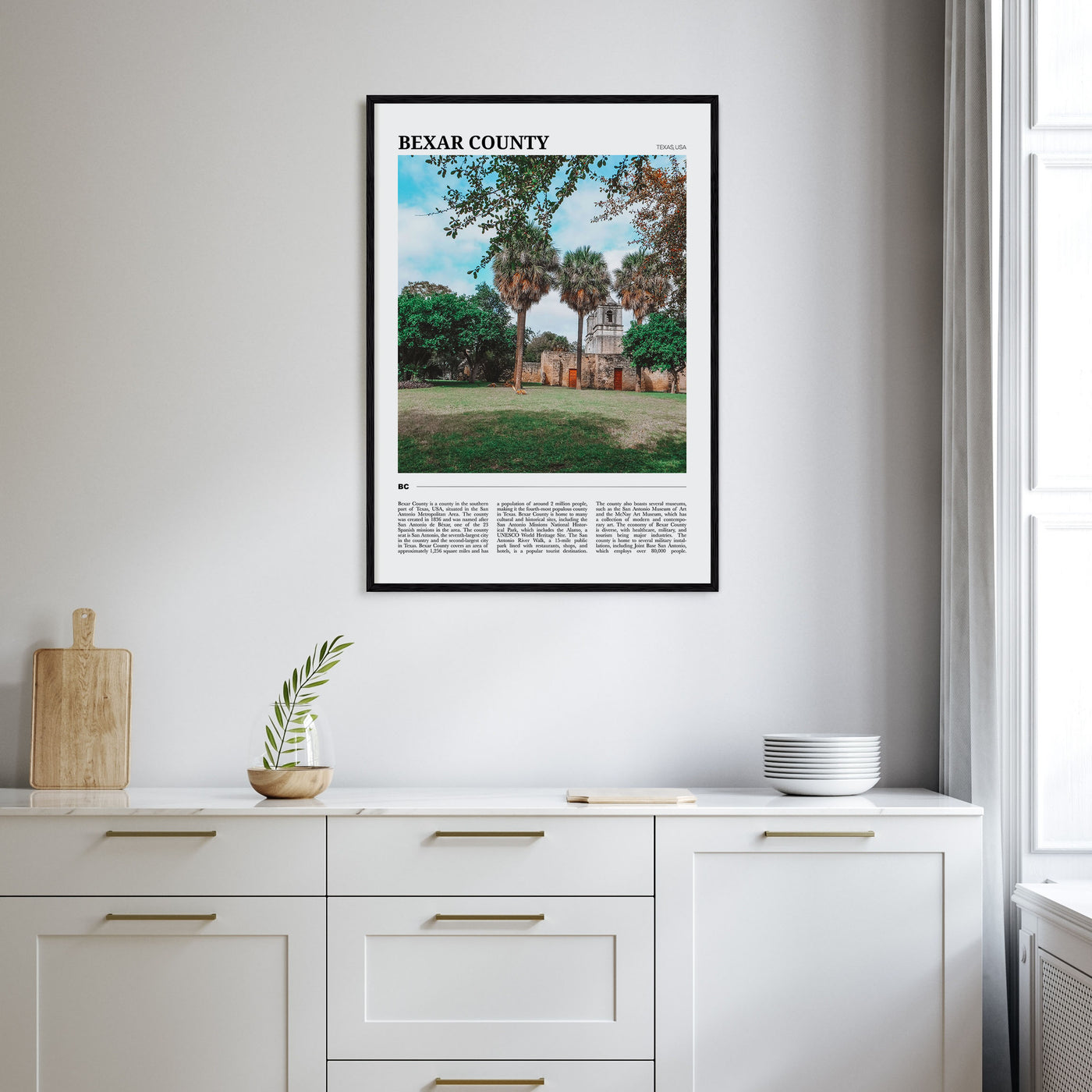 Bexar County Travel Color Poster