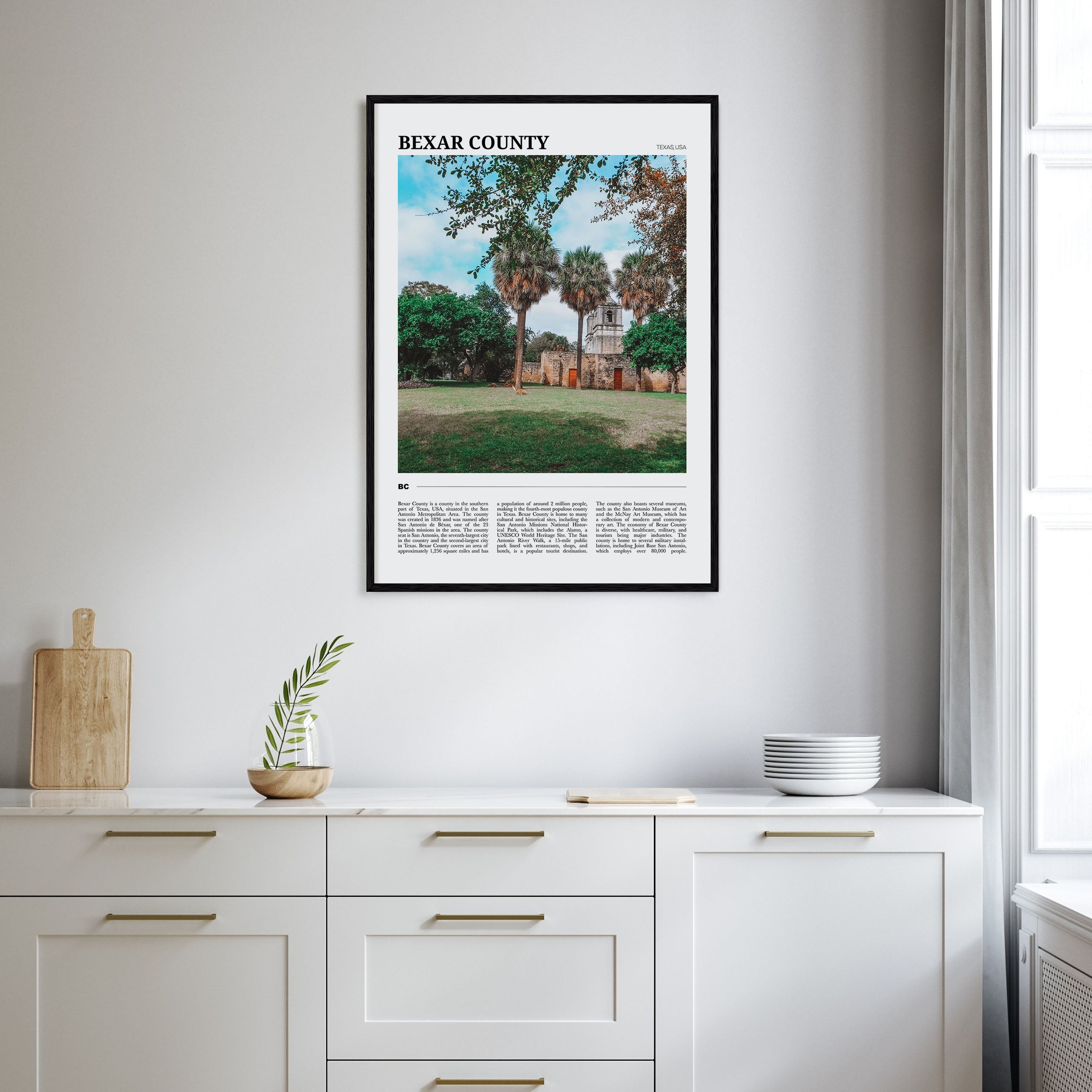 Bexar County Travel Color Poster