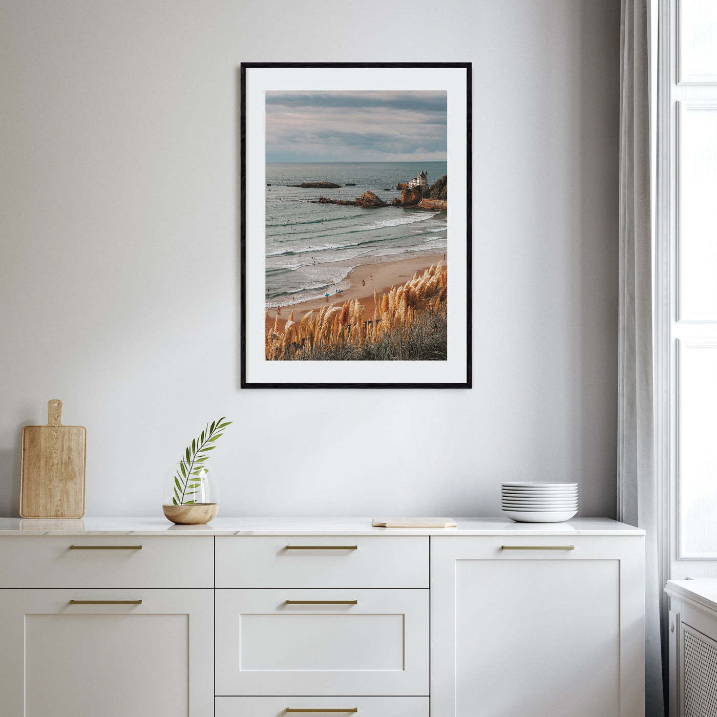 Biarritz Photo Color Poster